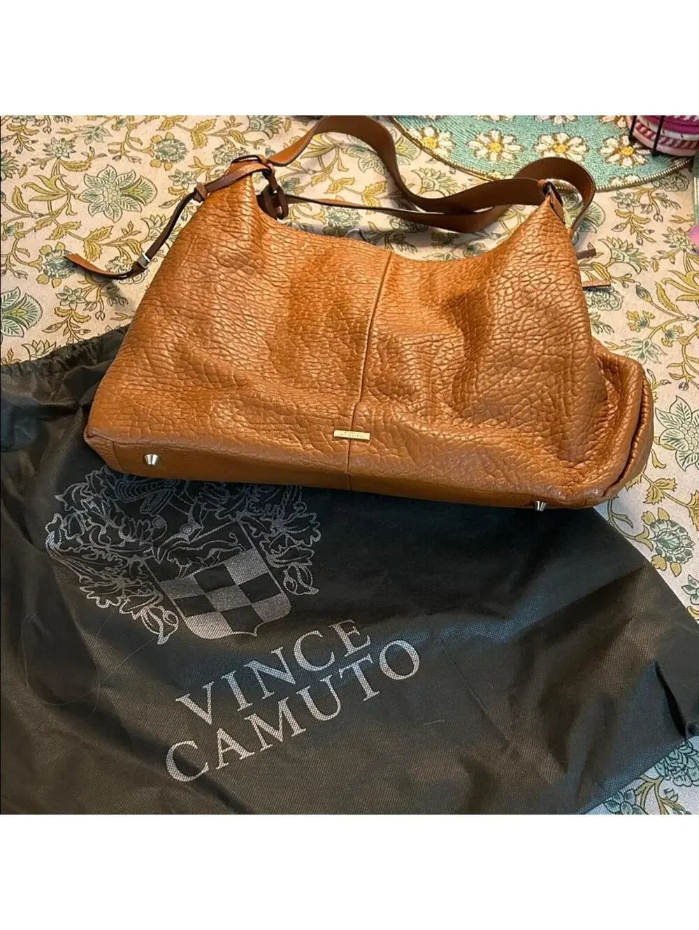Vince Camuto Tan Leather Hobo Bag